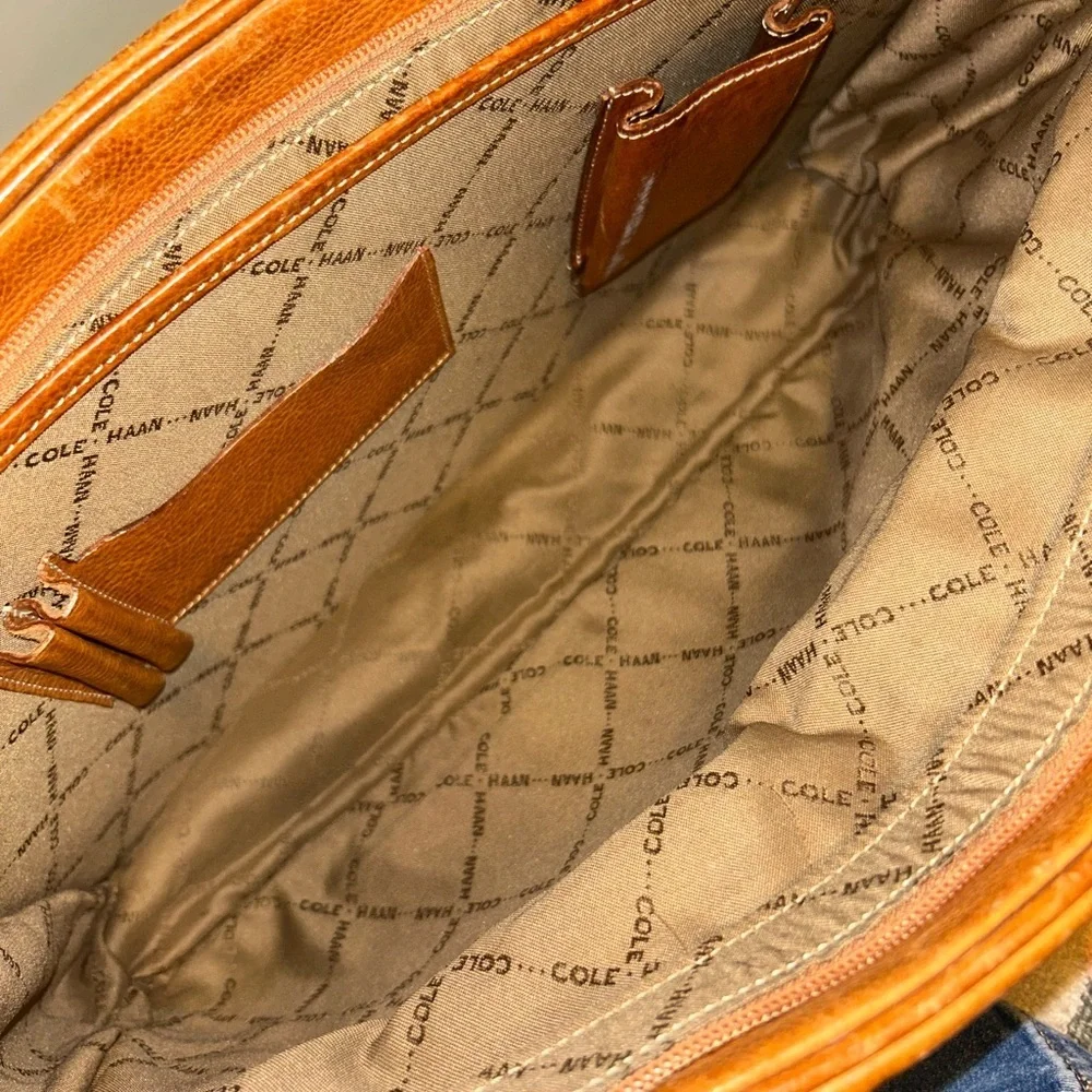 Pre loved Cole Haan pebbles leather briefcase
